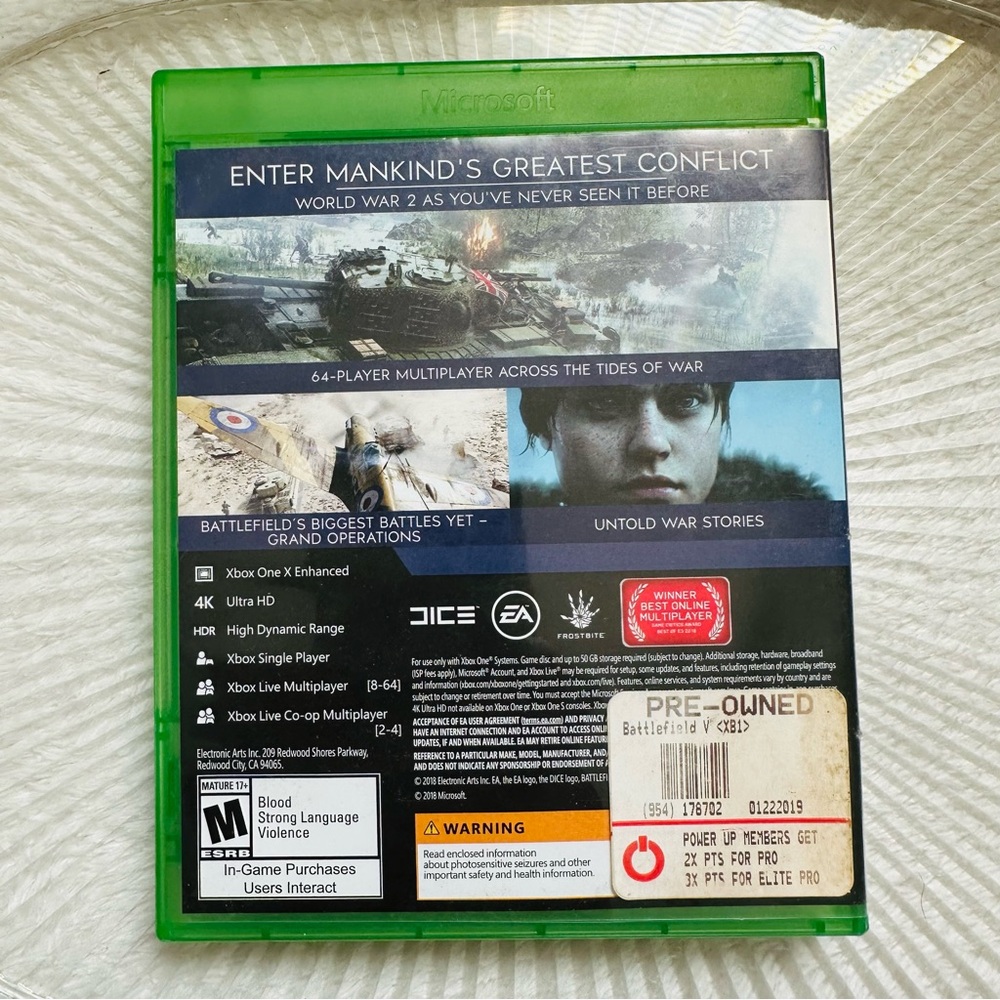 Battlefield V – Xbox One Game Disc (Pre-Owned) – NWT - Picture 4 of 4